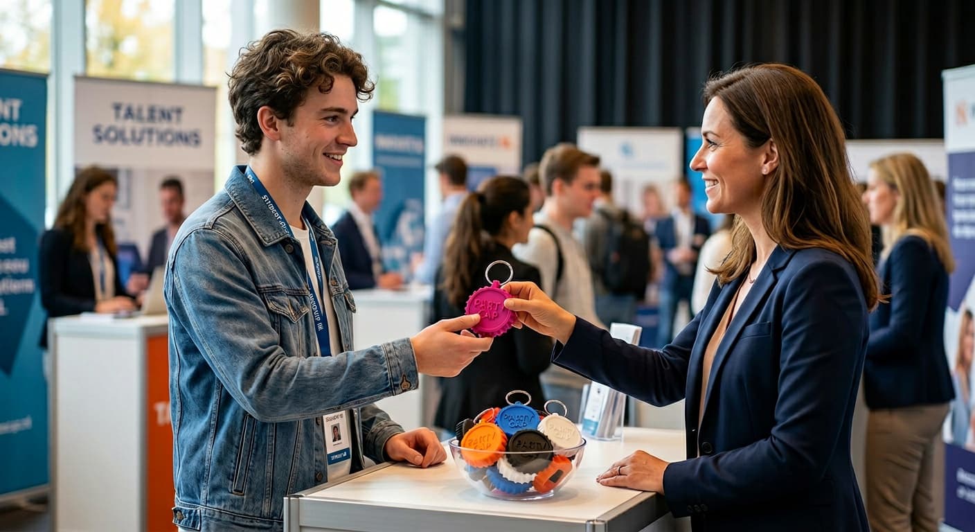 Career fair giveaway for Gen Z: what works in 2026